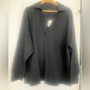NWT Aerie Distressed VNeck Collar Sweater